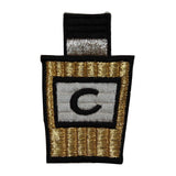 ID 7637 Gold Cologne Perfume Bottle Patch Fashion Embroidered Iron On Applique