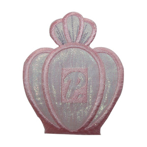 ID 7650 Shiny Pink Perfume Bottle Patch Fashion Embroidered Iron On Applique