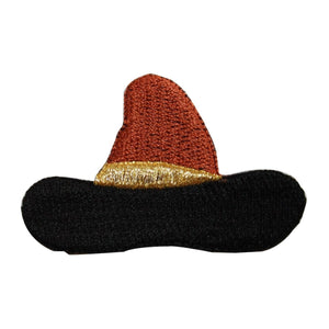 ID 7661 Cowboy Hat Patch Western Ten Gallon Cap Embroidered Iron On Applique