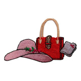 ID 7664 Woman Fashion Accessories Patch Summer Hat Embroidered Iron On Applique