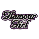Glamour Girl Name Tag Patch Novelty Badge Symbol Embroidered Iron On Applique