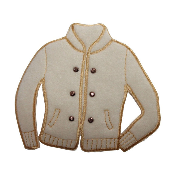 ID 7907 Fuzzy Sport Jacket Patch Winter Coat Fashion Embroidered IronOn Applique