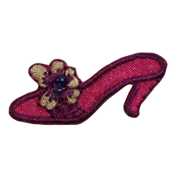 ID 7917 High Heel Flower Shoe Patch Fashion Stiletto Embroidered IronOn Applique