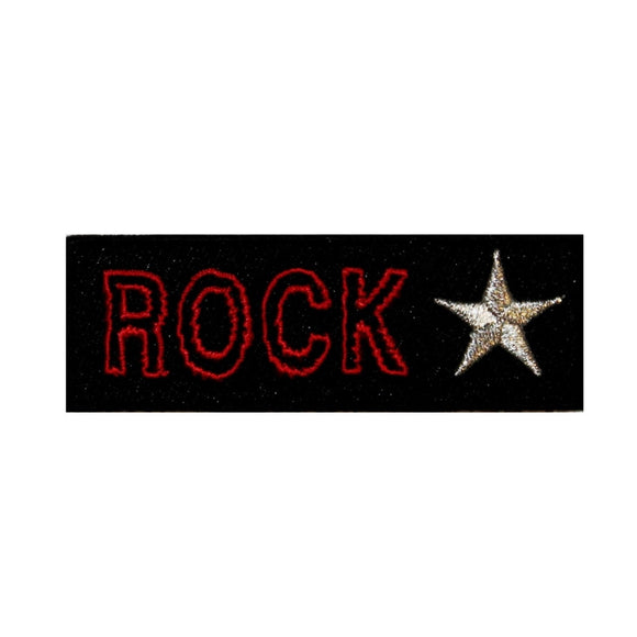 Rock Star Name Tag Patch Famous Music Badge Sign Embroidered Iron On Applique