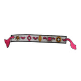 ID 7951 Gem Wrist Band Patch Tie Bracelet Fashion Embroidered Iron On Applique