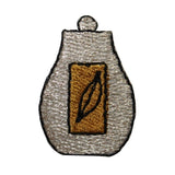 ID 7955 Silver Perfume Bottle Patch Cosmetic Scent Embroidered Iron On Applique