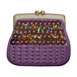 ID 8308 Sequin Coin Purse Patch Hand Bag Fashion Embroidered Iron On Applique