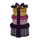 ID 8332 Stack of Gift Boxes Patch Shopping Fashion Embroidered Iron On Applique