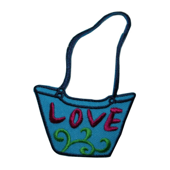 ID 8403 Love Tote Bag Patch Shoulder Purse Fashion Embroidered Iron On Applique