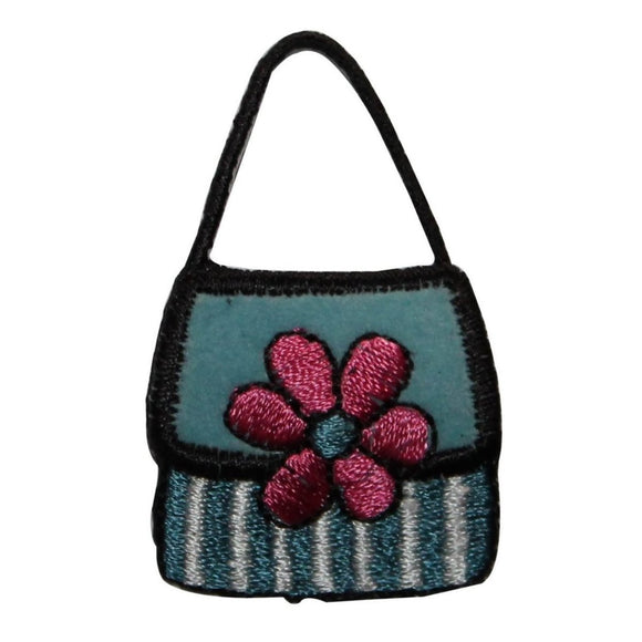 ID 8412 Felt Daisy Flower Purse Patch Bag Fashion Embroidered Iron On Applique