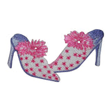ID 8416 Pom Pom High Heel Shoes Patch Ladies Fashion Embroidered IronOn Applique