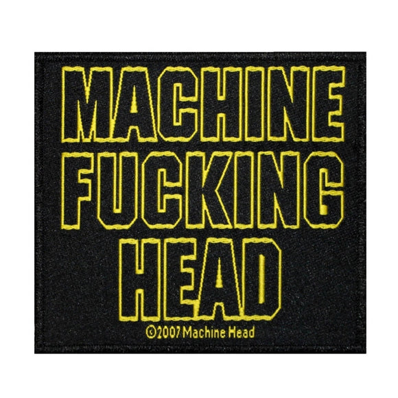F@cking Machine Head Patch Live Album Heavy Metal Band Woven Sew On Applique