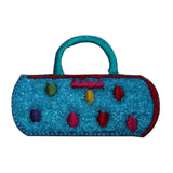 ID 8378 Rainbow Spotted Bag Patch Purse Fashion Embroidered Iron On Applique