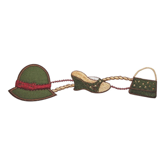 ID 8441 Fashion Accessories Chain Patch Hat Purse Embroidered Iron On Applique
