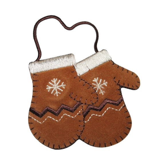 ID 8443 Kids Winter Mittens Patch Snow Glove Fashion Embroidered IronOn Applique