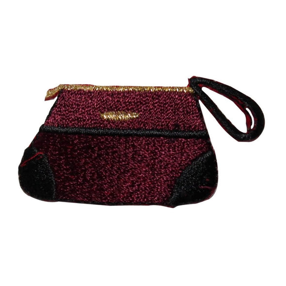 ID 8394 Clutch Bag Purse Patch Wallet Zip Fashion Embroidered Iron On Applique