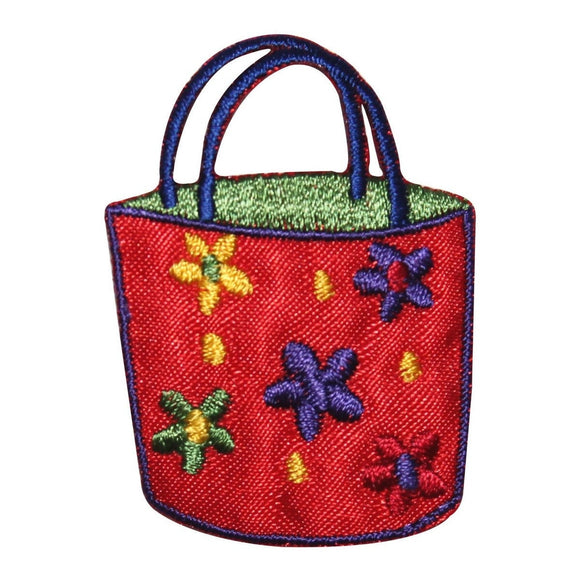 ID 8501 Flower Tote Hand Bag Patch Beach Purse Daisy Embroidered IronOn Applique