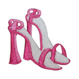 ID 8518 High Heel Sandals Patch Shoe Pair Fashion Embroidered Iron On Applique