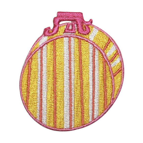 ID 8473 Striped Luggage Bag Patch Hat Box Fashion Embroidered Iron On Applique