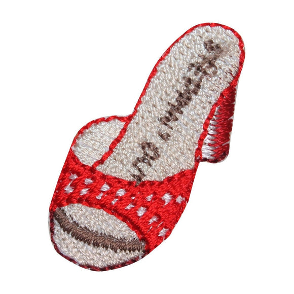ID 8543 Steppin' Out High Heel Shoe Patch Sandal Embroidered Iron On Applique