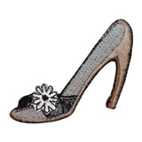 ID 8548 Flower Stiletto Shoe Patch Dress Fashion Embroidered Iron On Applique