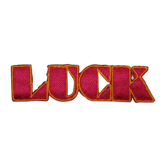 ID 8557 Luck Sign Name Patch Casino Gamble Game Embroidered Iron On Applique