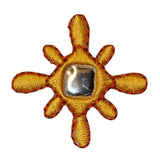 ID 8702 Abstract Reflective Star Patch Symbol Shiny Embroidered Iron On Applique