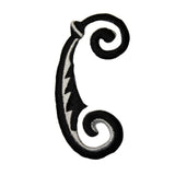 ID 8735 Tribal Tattoo Design Patch Boat Tropical Embroidered Iron On Applique