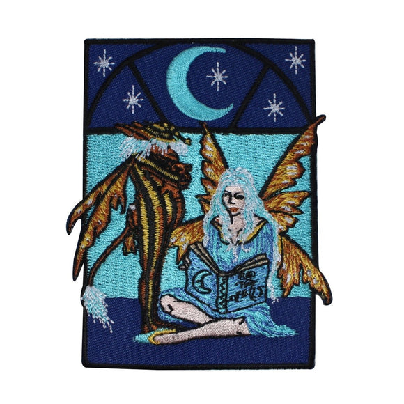 Amy Brown Fairy Moon And Stars Patch Night Pixie Embroidered Iron On Applique