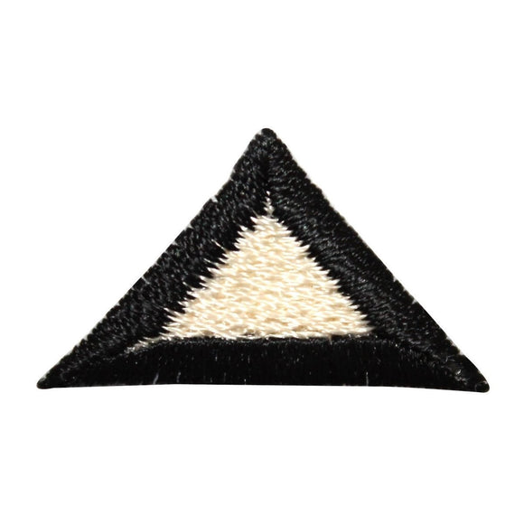 ID 8820 Lot of 3 Triangle Symbol Patch Shape Craft Embroidered Iron On Applique