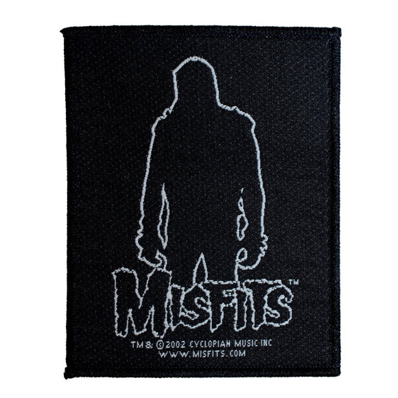 Misfits Danzig Silhouette Patch Punk Rock Band Music Woven Sew On Applique