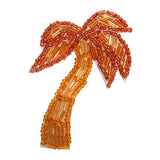 ID 8860 Palm Tree Patch Exotic Tropical Beach Plant Beaded Iron On Applique