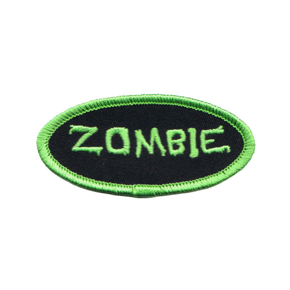 Zombie Name Tag Patch Novelty Dead Badge Symbol Embroidered Iron On Applique