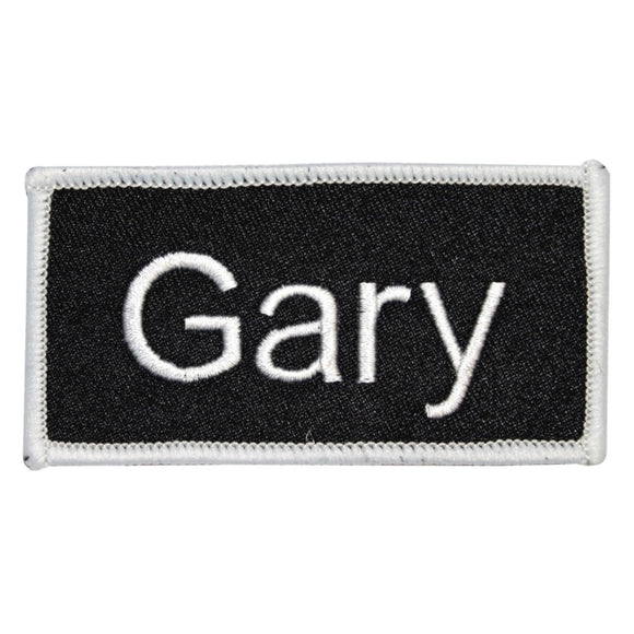 Gary Name Tag Patch Uniform ID Work Shirt Badge Embroidered Iron On Applique
