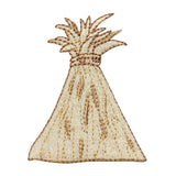 ID 9033 Wheat Bundle Patch Haystack Farm Hay Feed Embroidered Iron On Applique