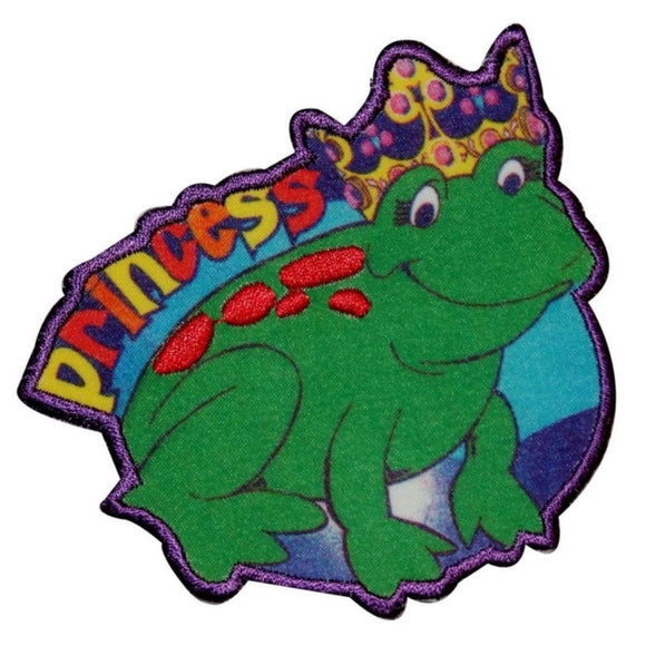 Princess Frog Patch Fairy Tale Magic Crown Dye Sublimation Iron On Applique