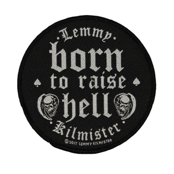 Motorhead Lemmy Kilmister Born To Raise Hell Patch Metal Woven Sew On Applique