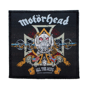 Motorhead All The Aces Patch Album Cover Art Heavy Metal Woven Sew On Applique