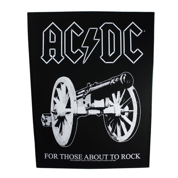 XLG AC/DC For Those About To Rock Back Patch Album Art Jacket Sew On Applique