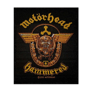Motorhead Hammered Patch Album Cover Art Heavy Metal Band Woven Sew On Applique