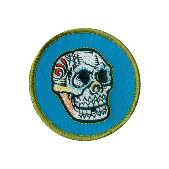 Artist Reed Mr Sugar Skull Patch Dead Bones Badge Embroidered Iron On Applique