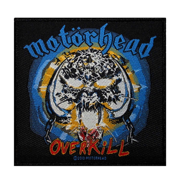 Motorhead Overkill Patch Album Cover Art Heavy Metal Band Woven Sew On Applique