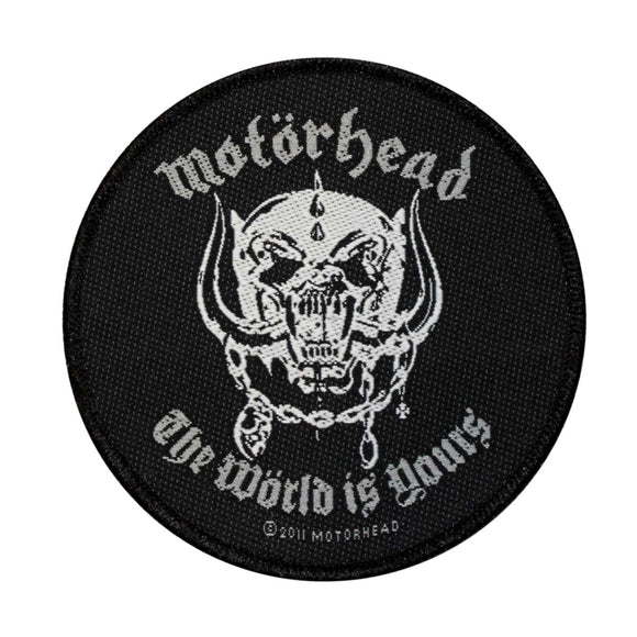Motorhead The World is Yours Patch Cover Art Heavy Metal Woven Sew On Applique