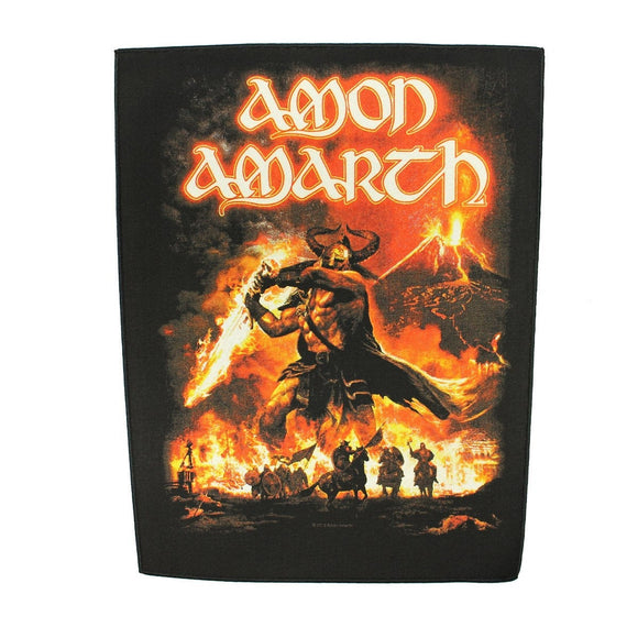 XLG Amon Amarth Surtur Rising Back Patch Album Art Metal Music Sew On Applique