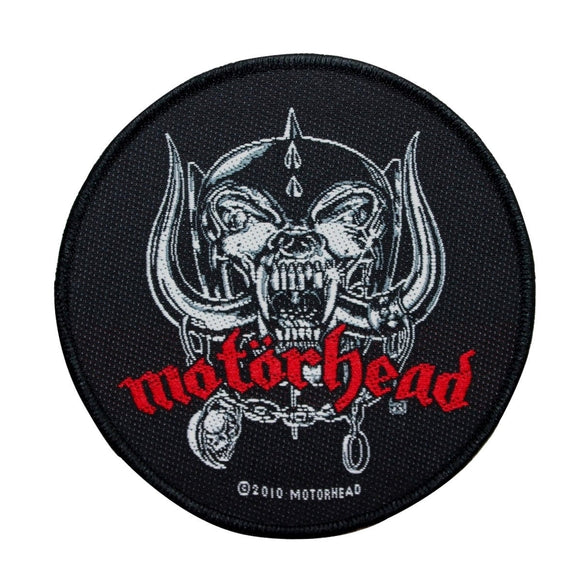 Motorhead War Pig Logo Patch Snaggletooth Heavy Metal Band Woven Sew On Applique
