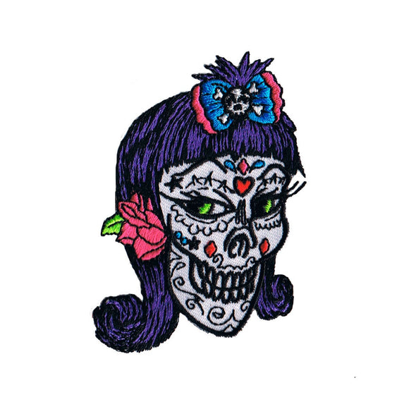 Artist Reed Sugar Skull Miss Veronica Patch Death Embroidered Iron On Applique