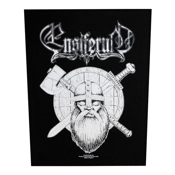 XLG Ensiferum Viking Sword & Axe Back Patch Folk Metal Jacket Sew On Applique