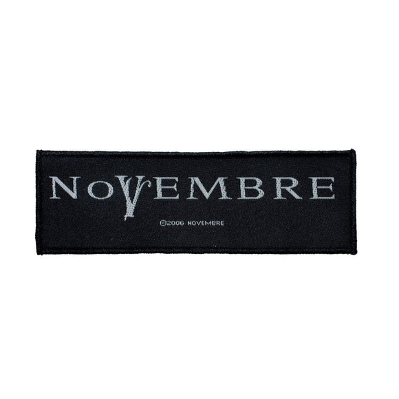 Novembre Band Logo Patch Italian Death Metal Music Jacket Woven Sew On Applique