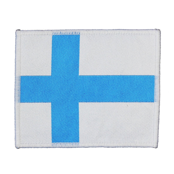 Finland Country Flag Patch Finnish National Travel Woven Badge Sew On Applique