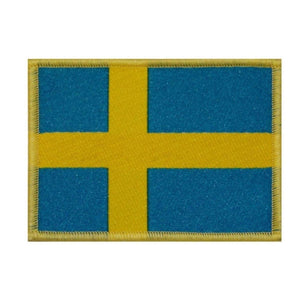 Sweden Country Flag Patch National Travel Badge Europe Woven Sew On Applique